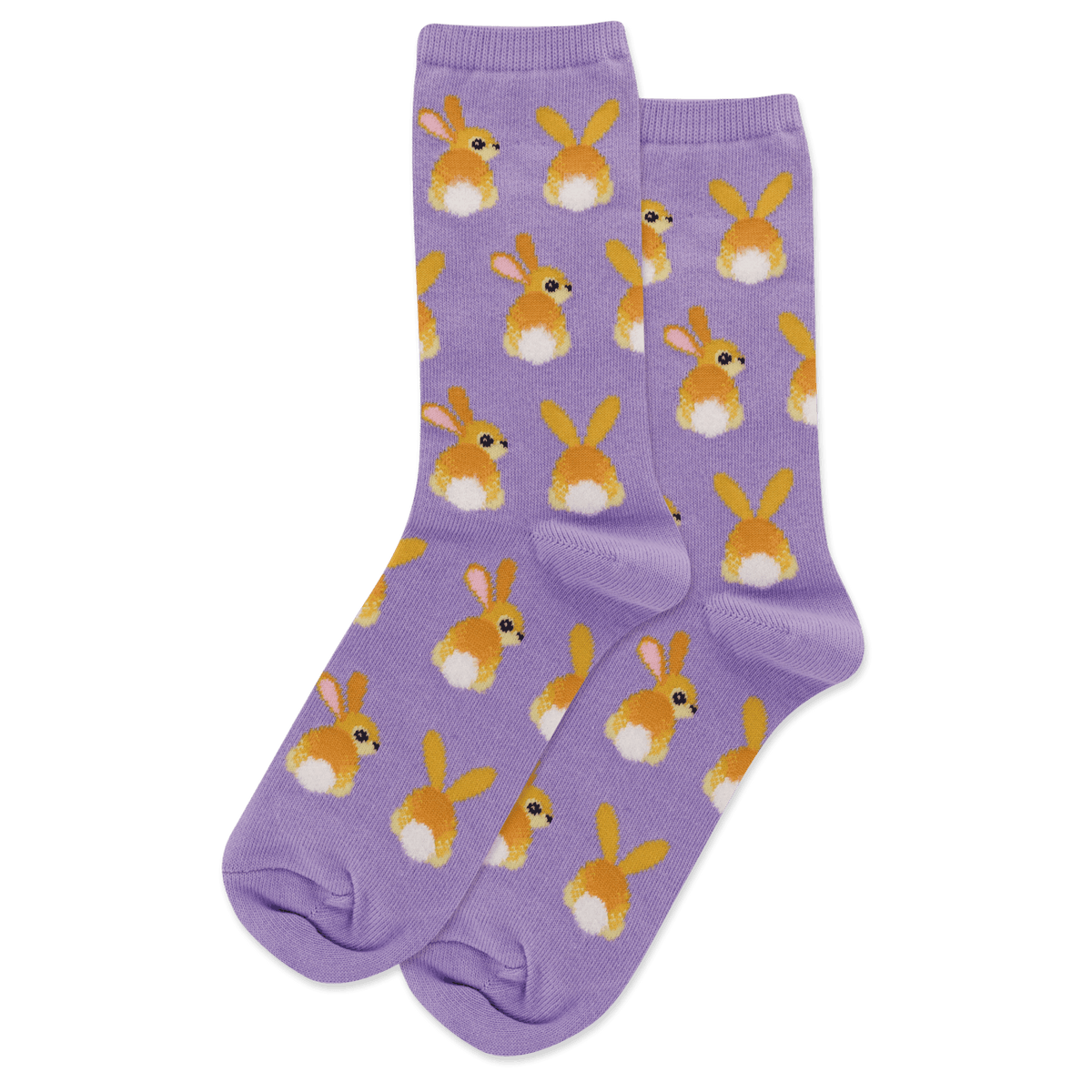 Bunny Tails Women&#39;s Crew Sock Lavender