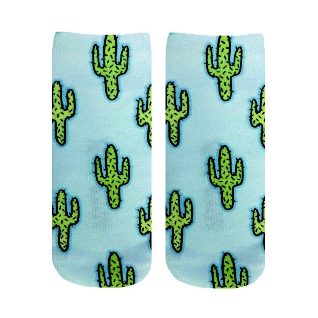 Cactus Socks Ankle Sock Blue