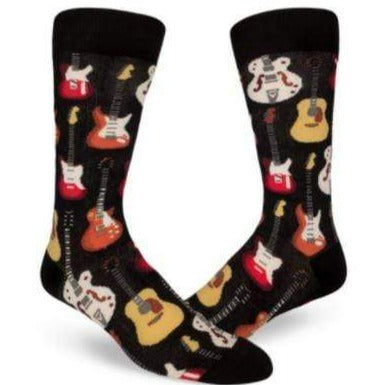 Classic Guitar Socks Men’s Crew Sock black