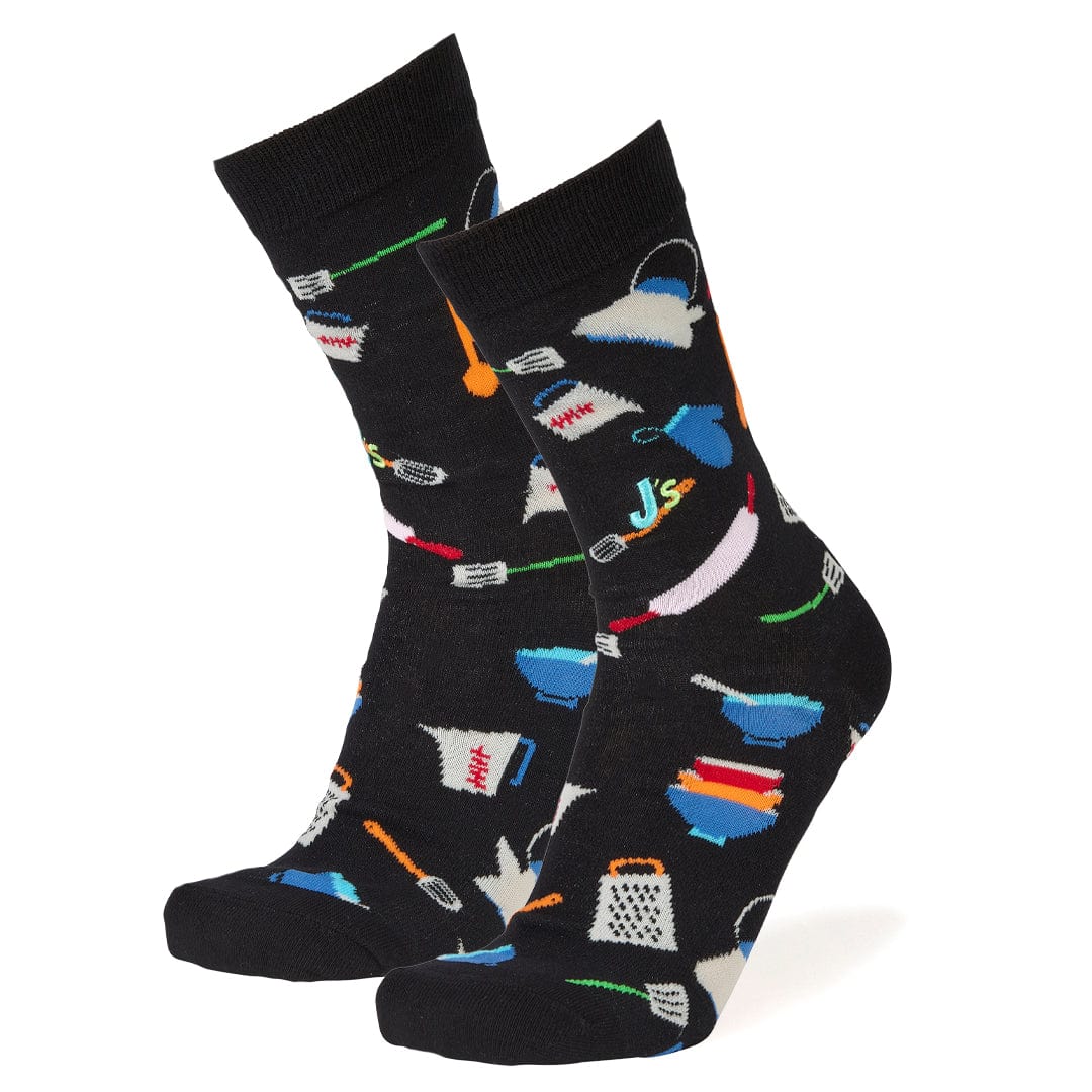 Baking Men's Crew Socks Black