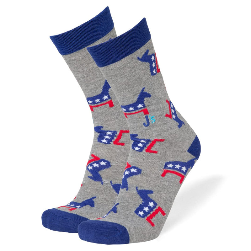 Democrat Men's Crew Socks Grey