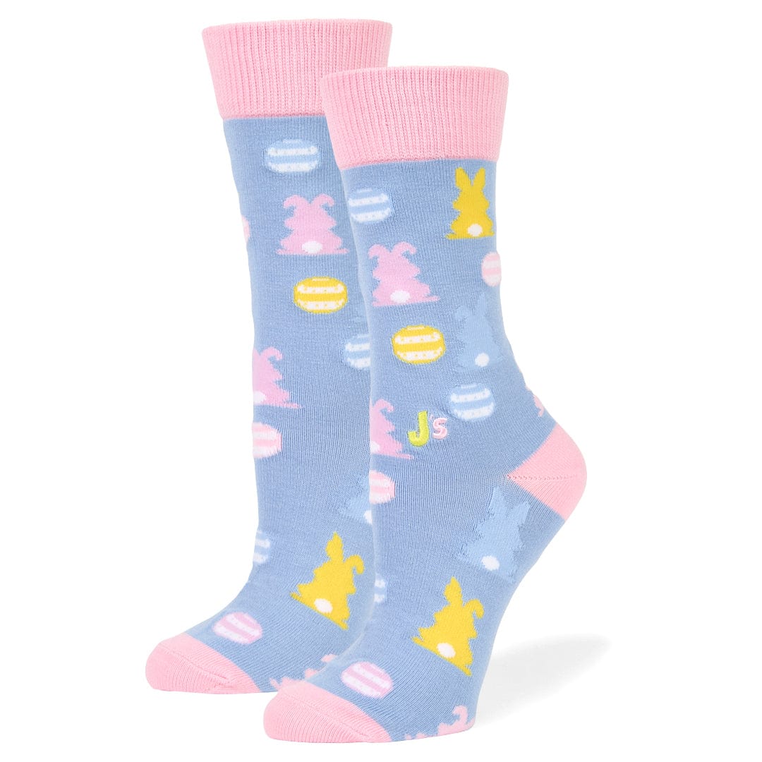 Easter Bunny Crew Socks Blue