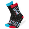 Game Over You Win Men's Crew Socks Black
