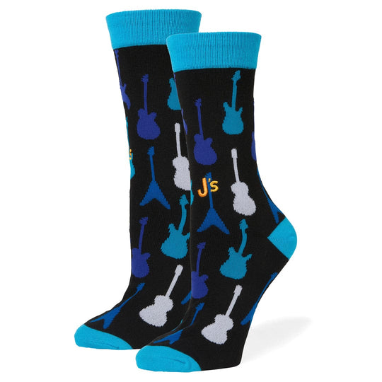 Guitars Women's Crew Socks Black