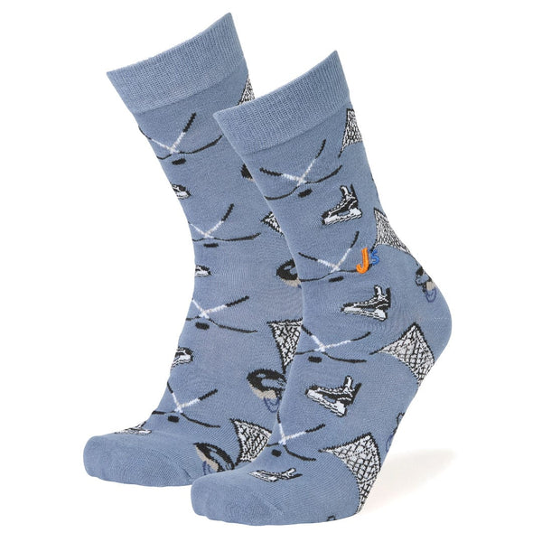 Ice Hockey Men's Crew Socks Blue
