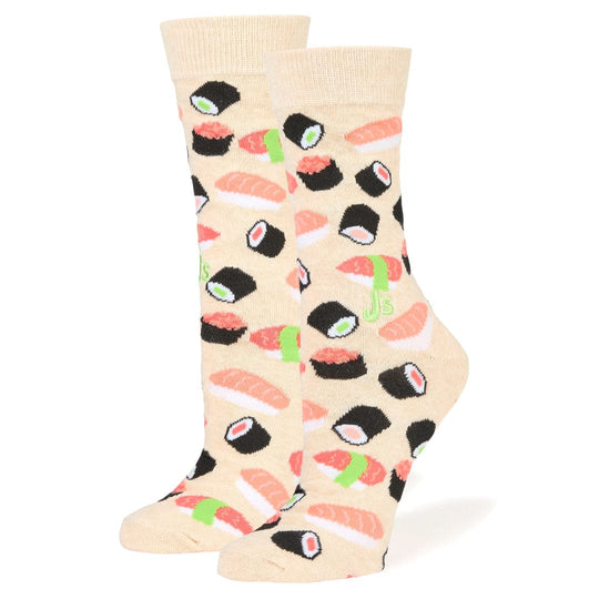 Sushi Women's Crew Socks Tan