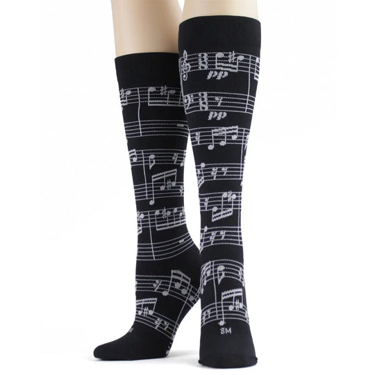 Music Notes Men's Compression Socks Multi