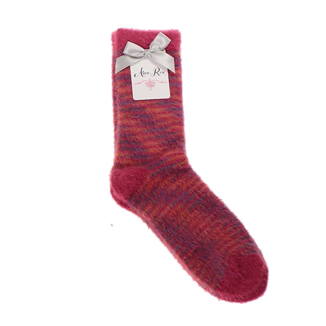Tie Dye Fuzzy Socks Pink