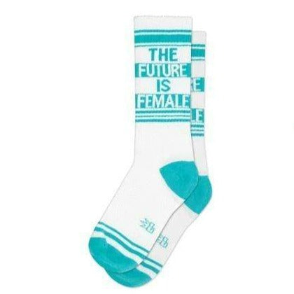 The Future Is Female Unisex Gym Sock White