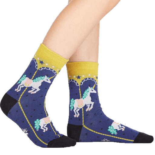 Carousel Junior Crew Sock Blue