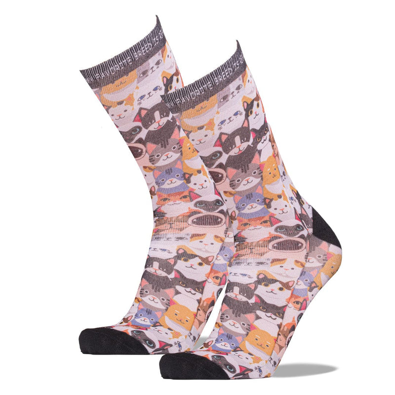 Cat Rescue My Favorite Breed is Rescue Crew Sock Johns Crazy Socks