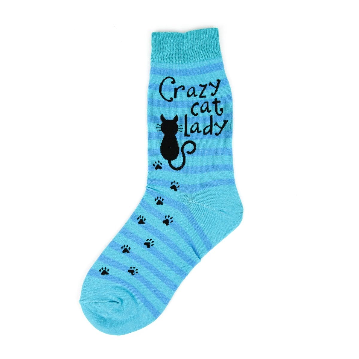 Cat Lady Women's Crew Socks Blue