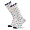 Cerebral Palsy Awareness Pattern Knee High Sock White