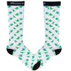 Cerebral Palsy Awareness Pattern Knee High Sock White