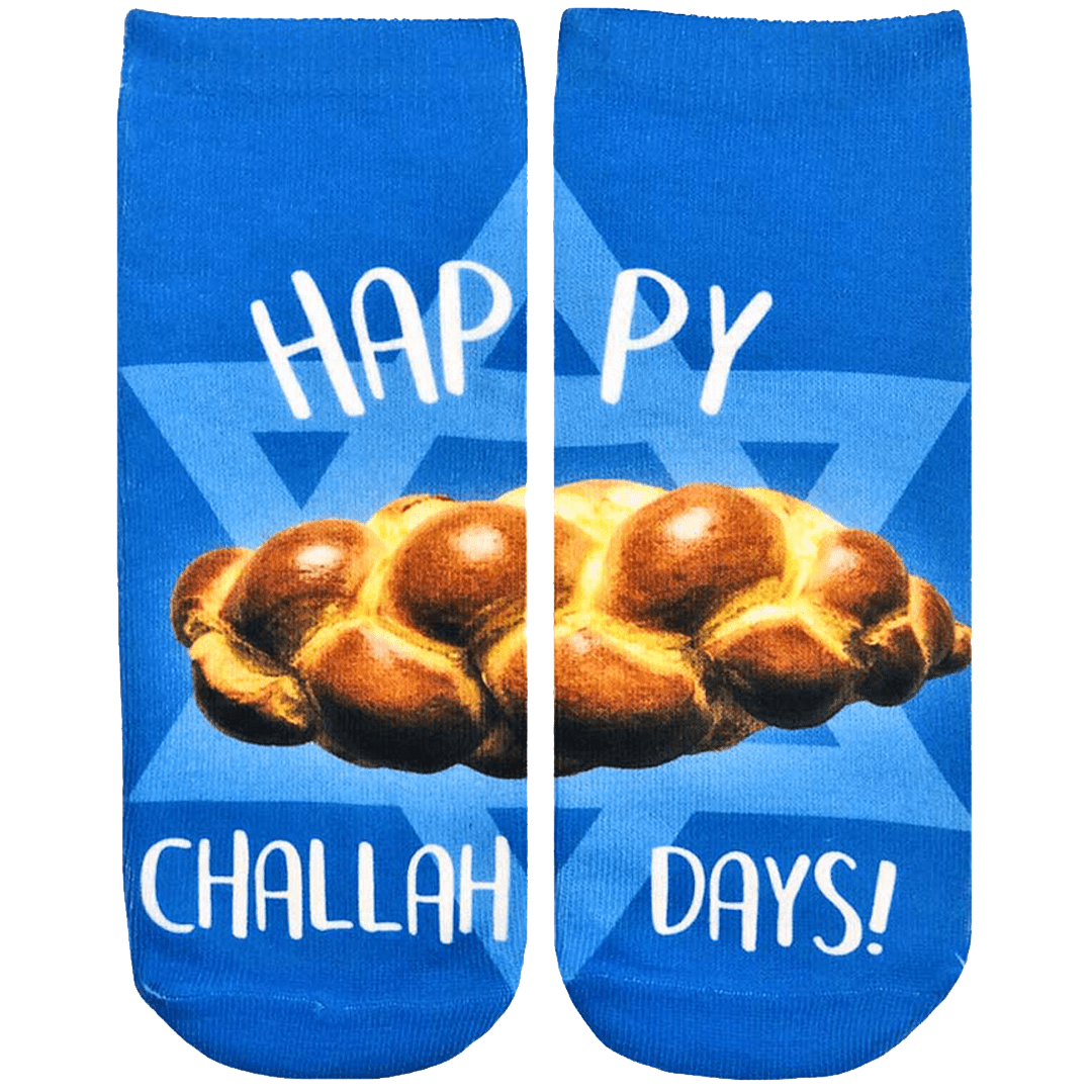Challah Day Ankle Socks Blue
