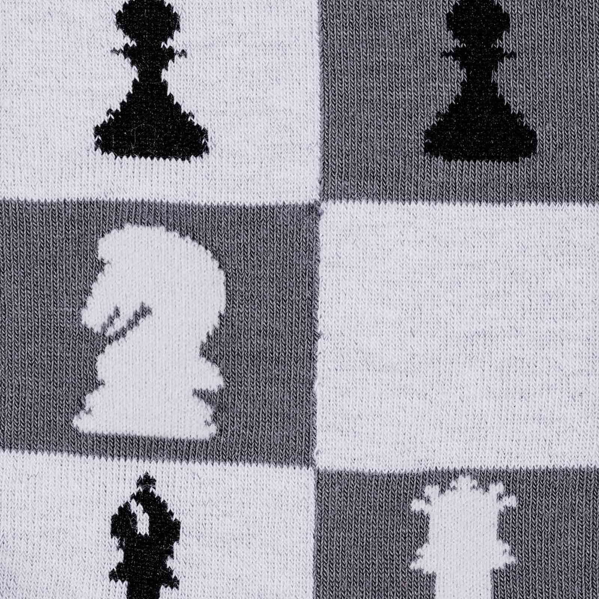 Checkmate Chess Socks Men’s Crew Sock black/ white