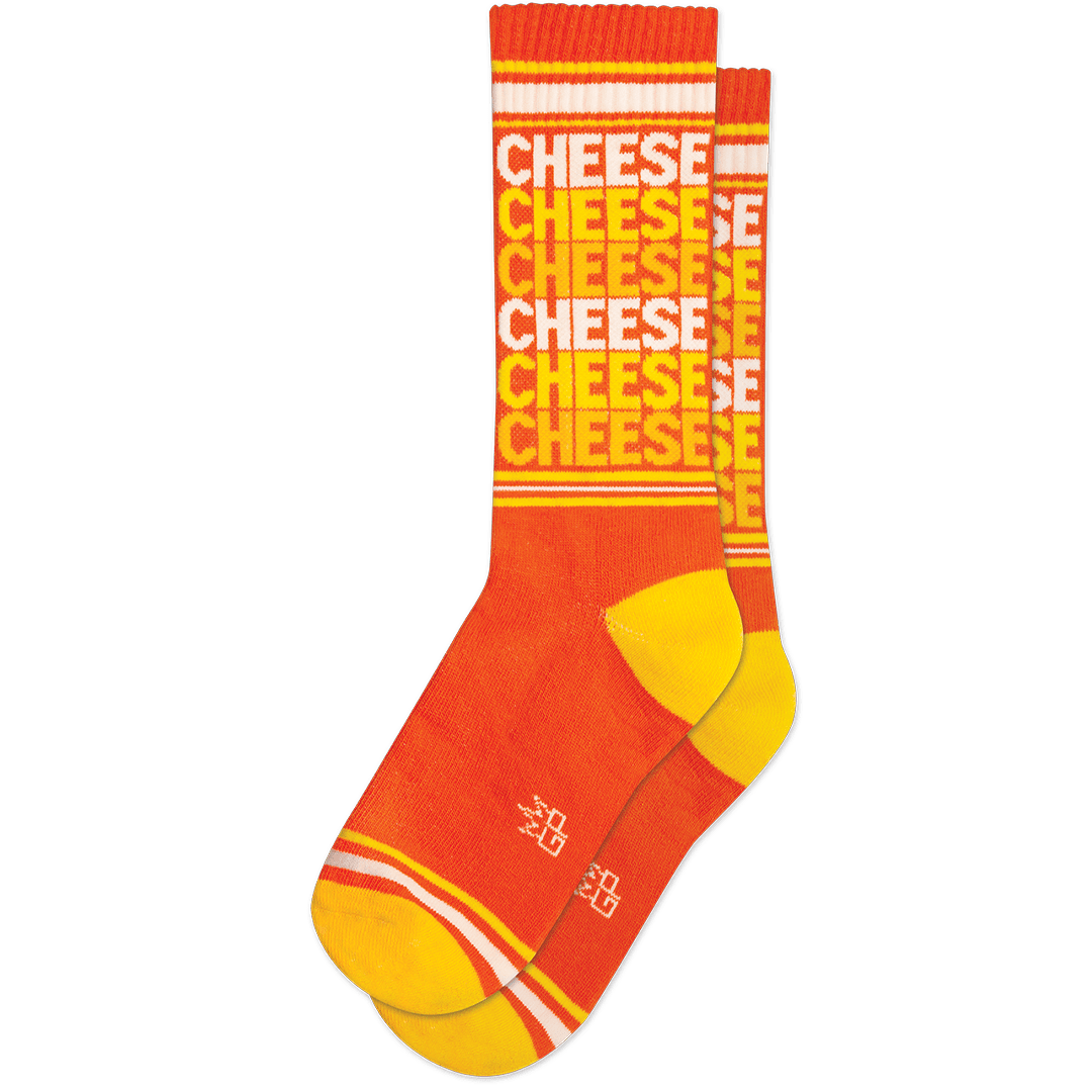 Cheese Unisex Crew Sock Orange