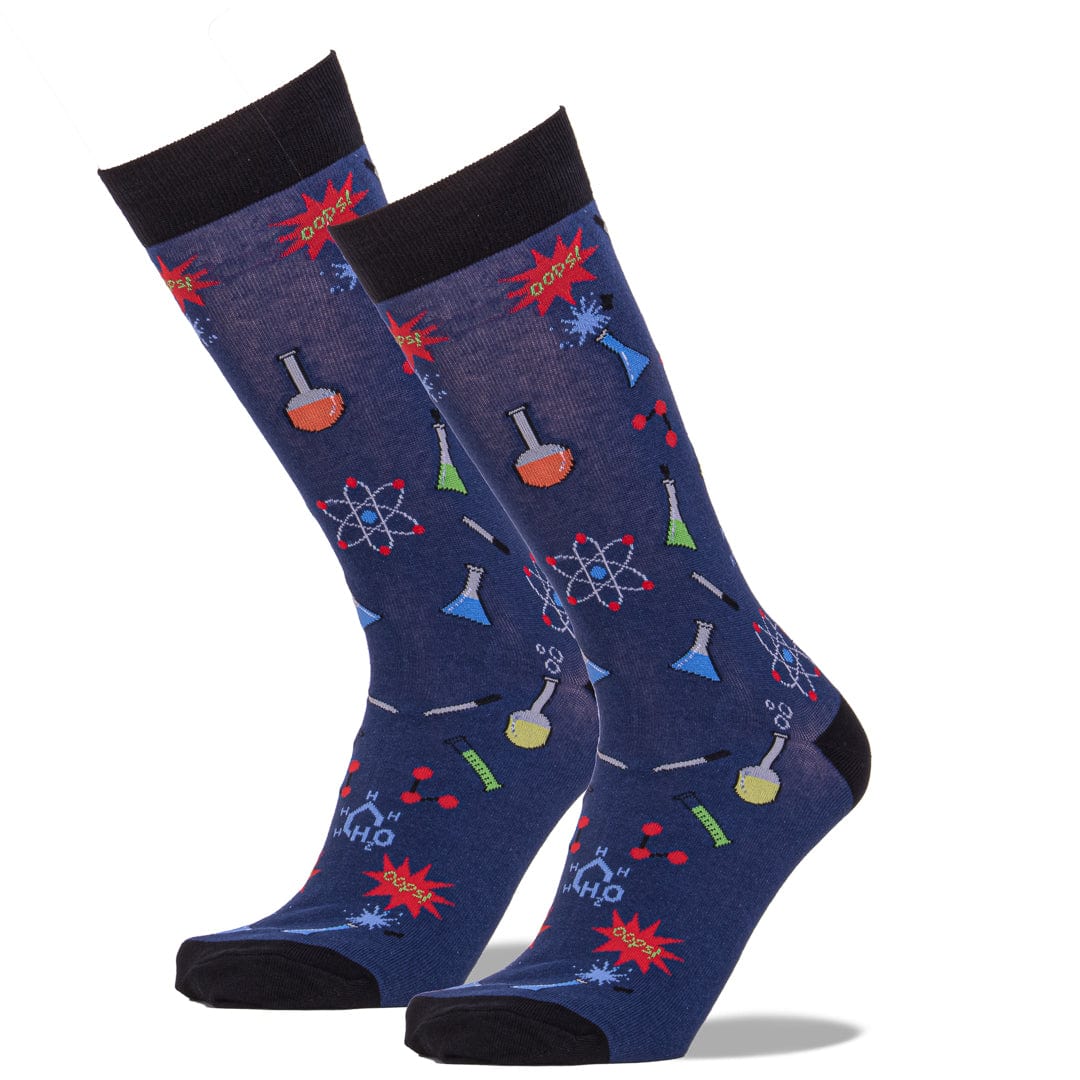Chemistry Sock Men's Crew Sock blue