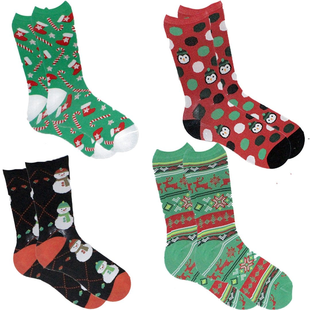 Christmas Fun Bag of Socks for Women Multi