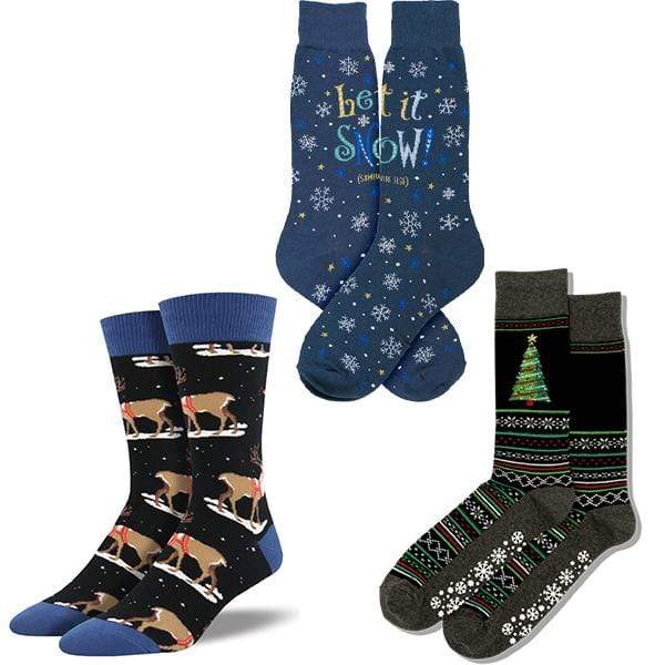 Christmas Bag of Socks for Men Multi