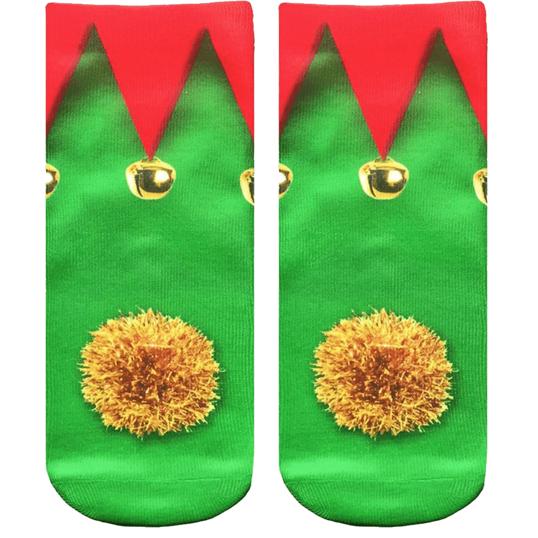 Christmas Elf Socks Unisex Ankle Socks