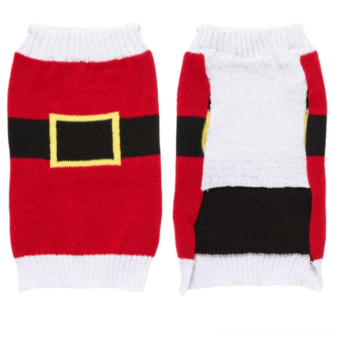 Christmas Santa Dog Sweater Red / Medium