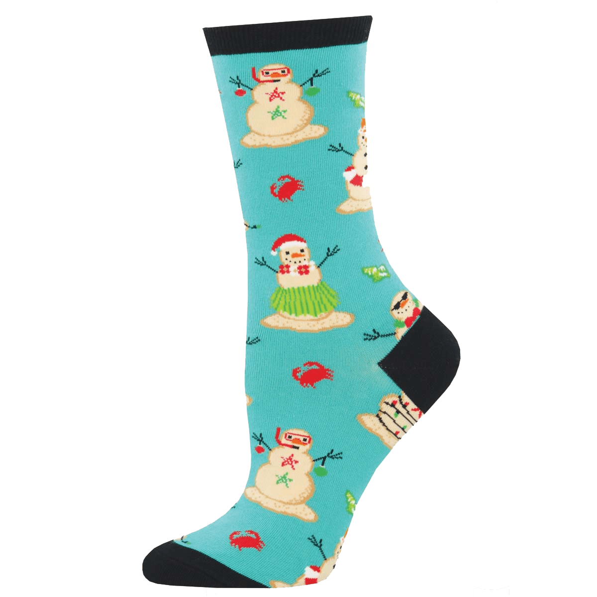 Christmas In July Women's Crew Socks Aqua