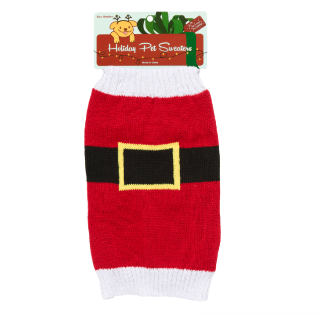 Christmas Santa Dog Sweater Red / Small