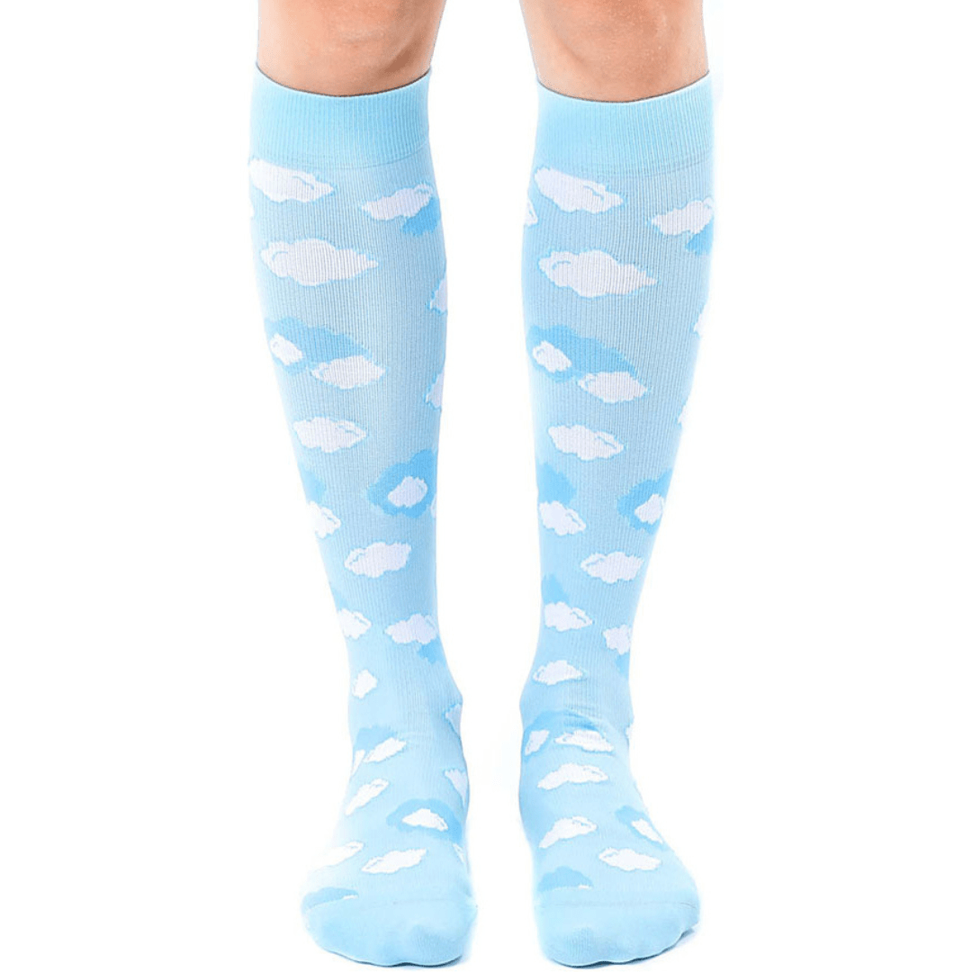 Clouds Unisex Compression Socks Blue