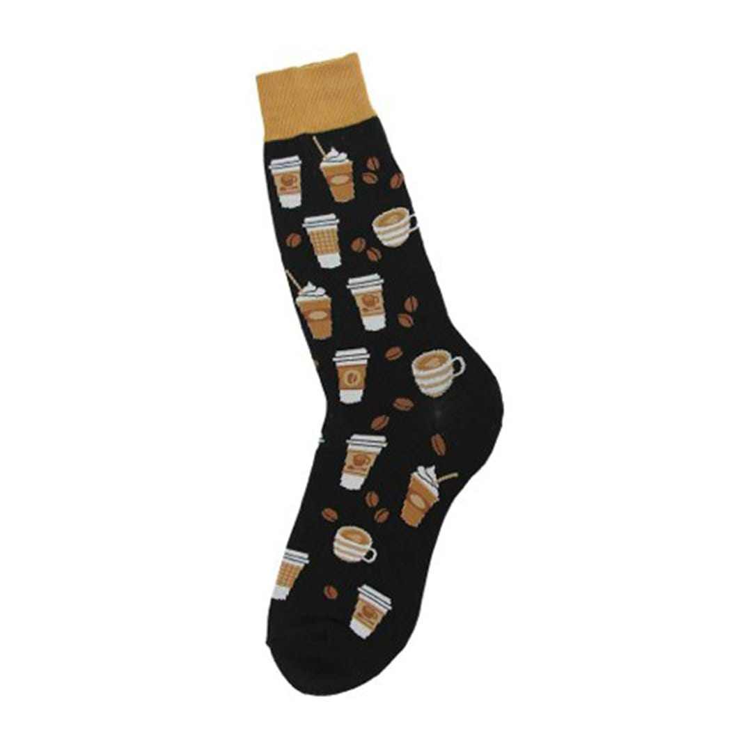 Coffee Men's Crew Socks Black