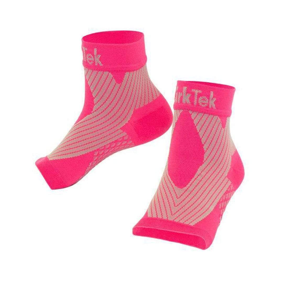 Compression Foot Sleeve Socks  Pink Unisex Ankle Sock Medium / Pink