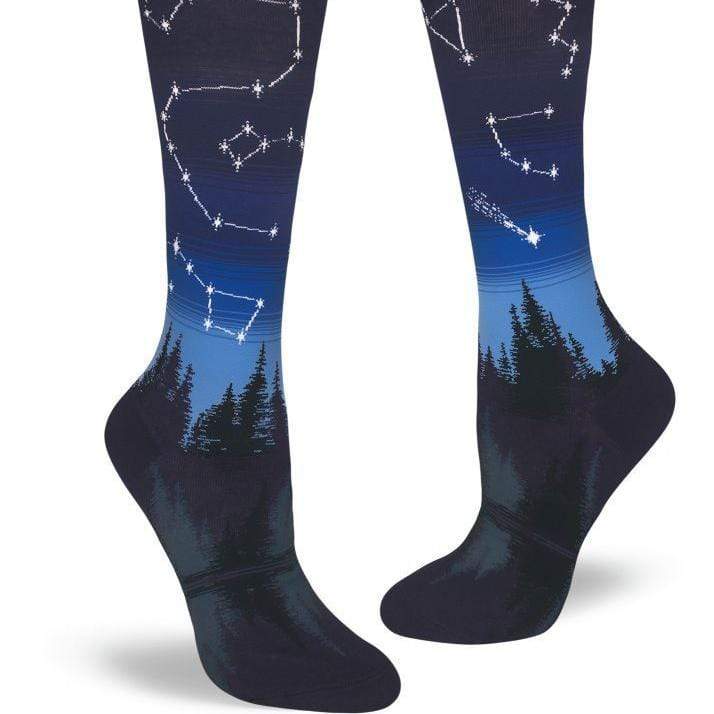 Constellations Socks Women&#39;s Knee High Sock blue
