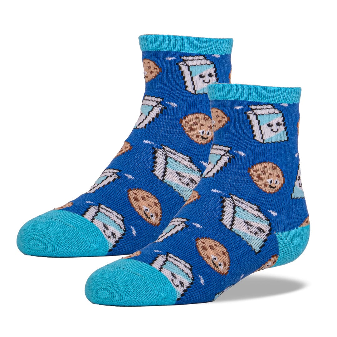 Cookies &amp; Milk Socks Children&#39;s Crew Sock Children 7-10 / Blue