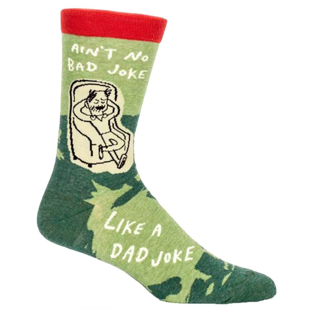 Dad Jokes Socks Men’s Crew Sock green