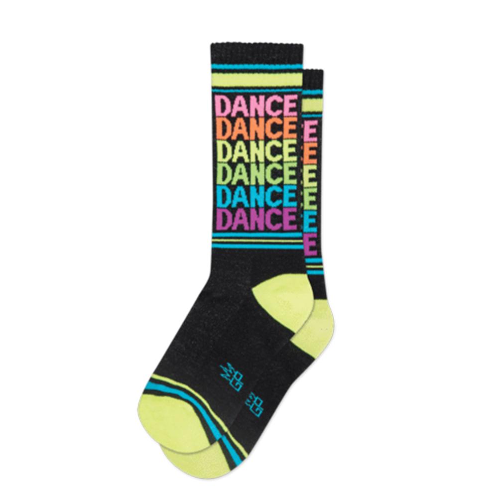 Dance  Socks Unisex Crew Sock black
