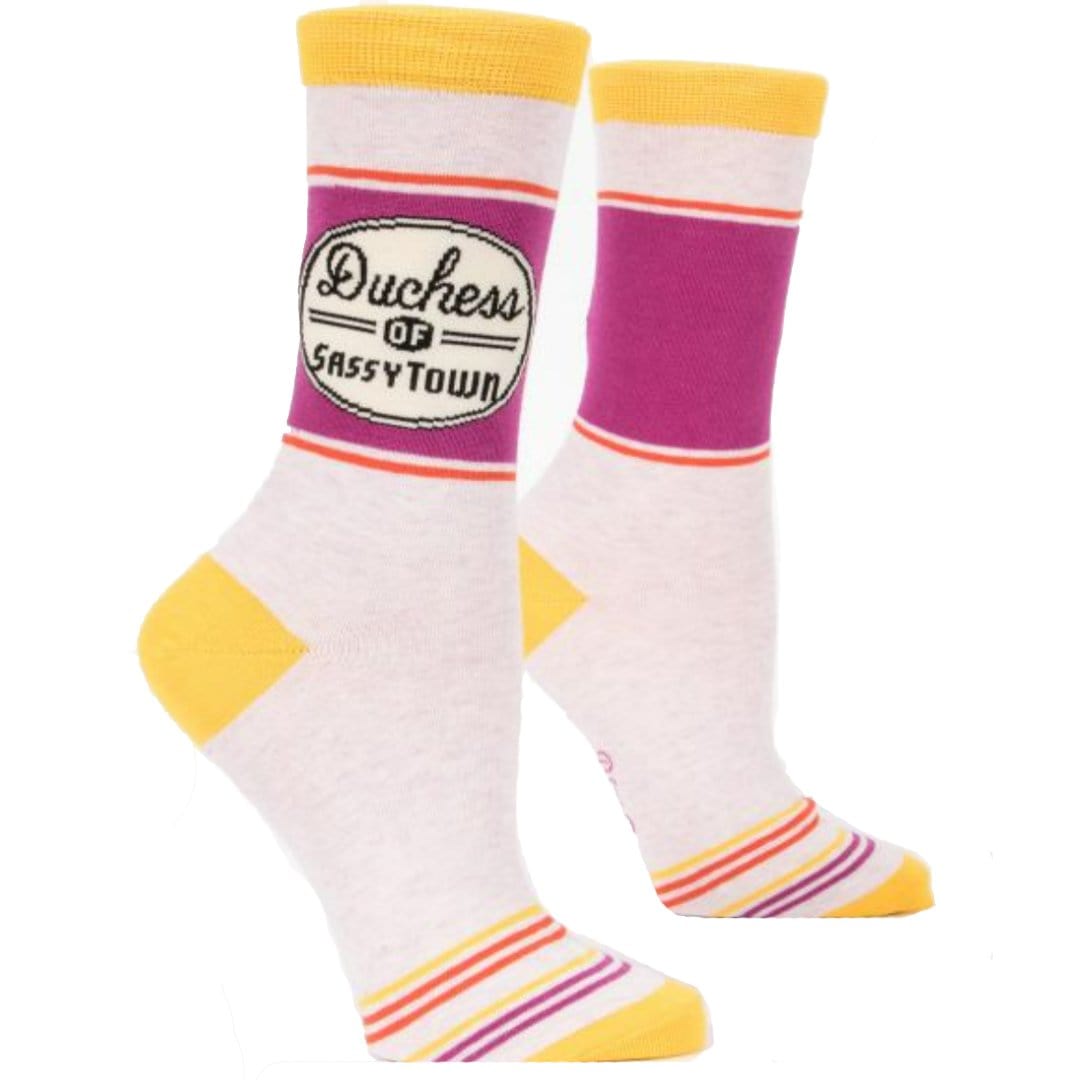 Duchess of Sassytown Socks Women's Crew Sock pink