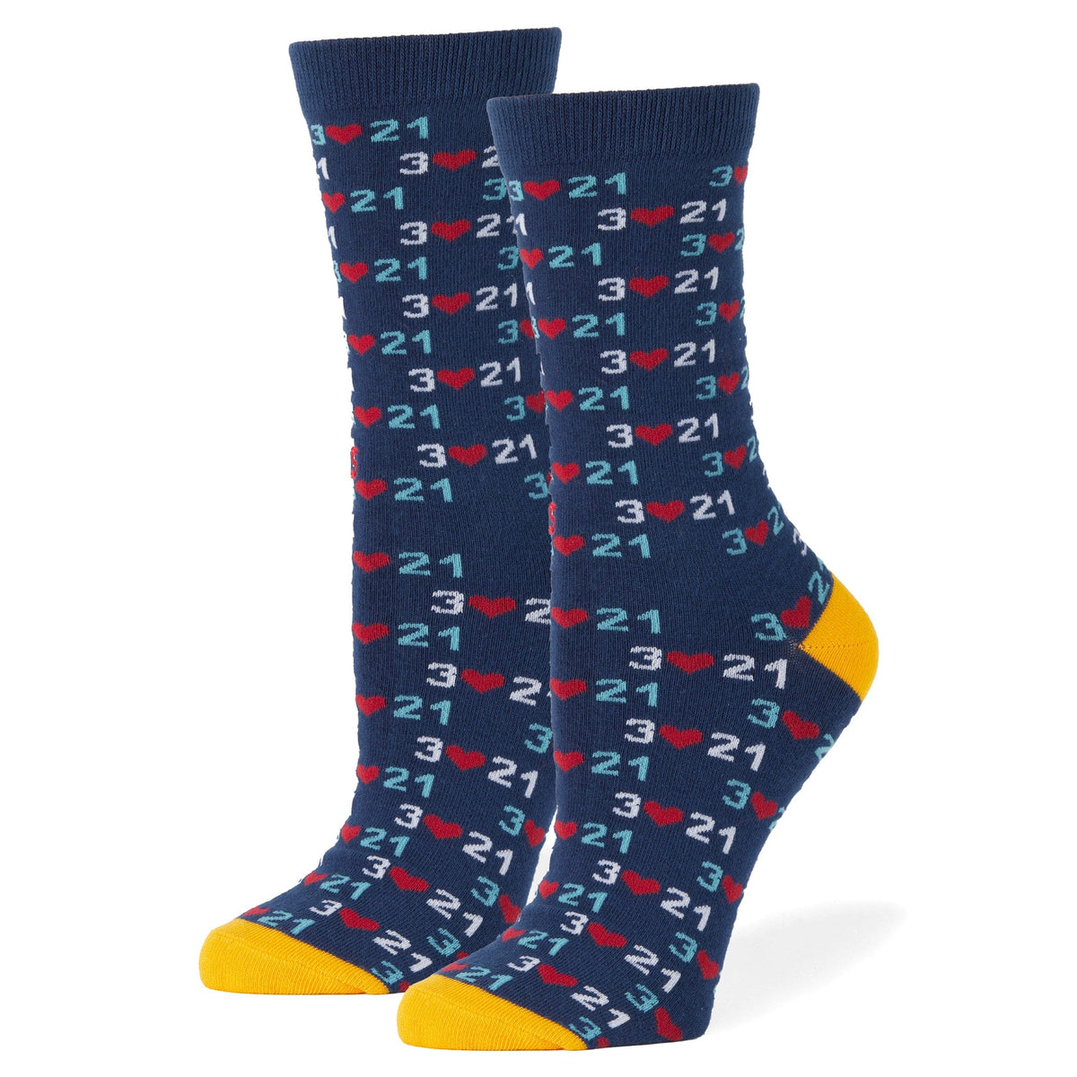 Down Syndrome Awareness Knit Crew Sock Blue