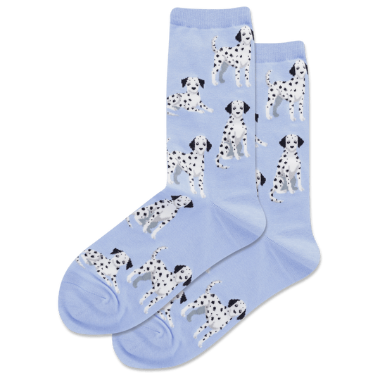 Dalmatian Women's Crew Socks Periwinkle