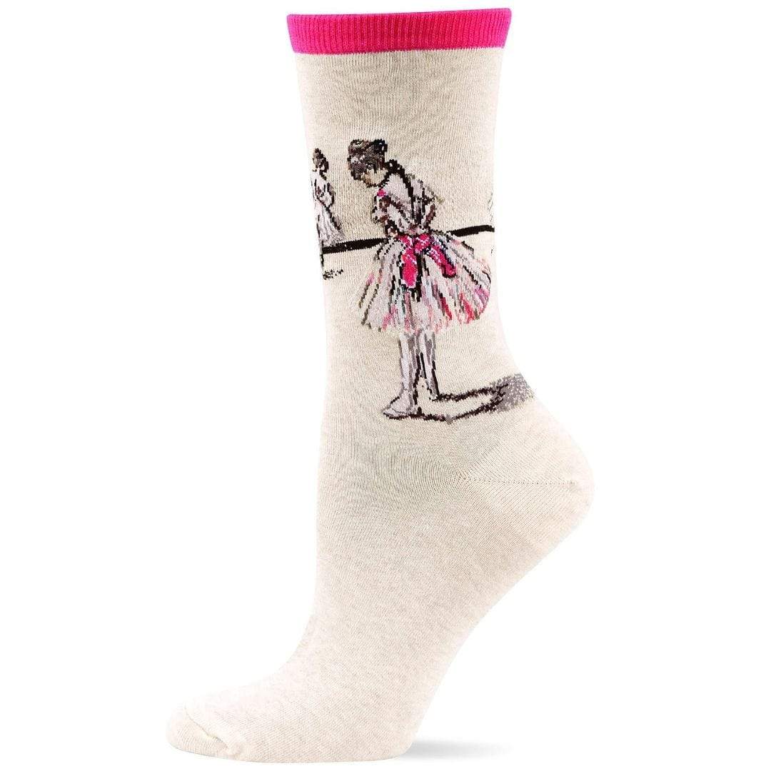 Degas Study Dancer Socks Women&#39;s Crew Sock Pink