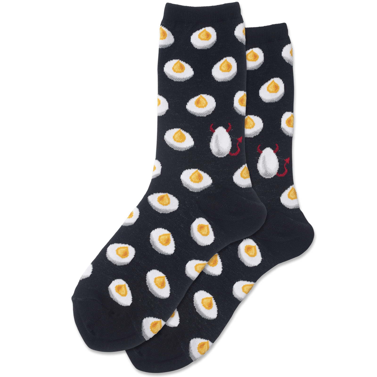 Deviled Eggs Women's Crew Socks Black