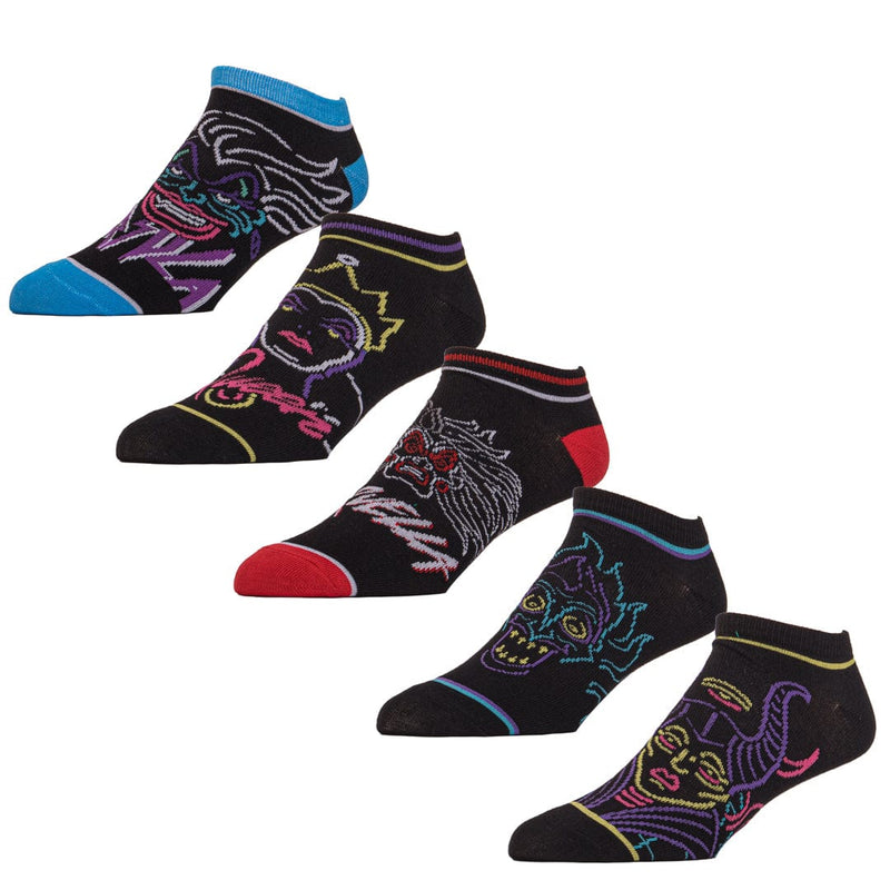 Disney Villains 5 pair Ankle Socks Johns Crazy Socks