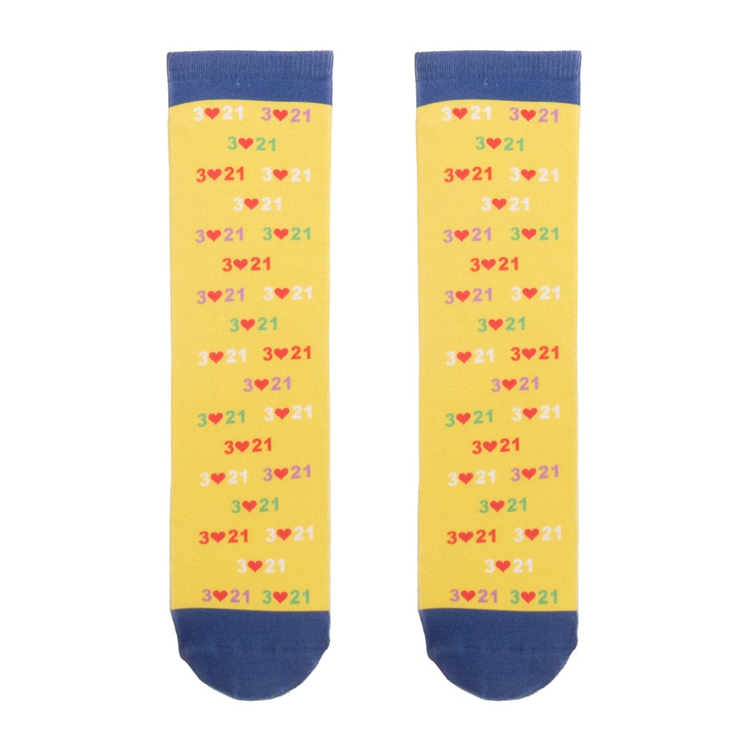 Down Syndrome Awareness Yellow Unisex Crew Socks Yellow