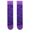 Purple Down Syndrome Awareness Socks Unisex Knee High Sock Purple