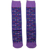 Purple Down Syndrome Awareness Socks Unisex Knee High Sock Purple