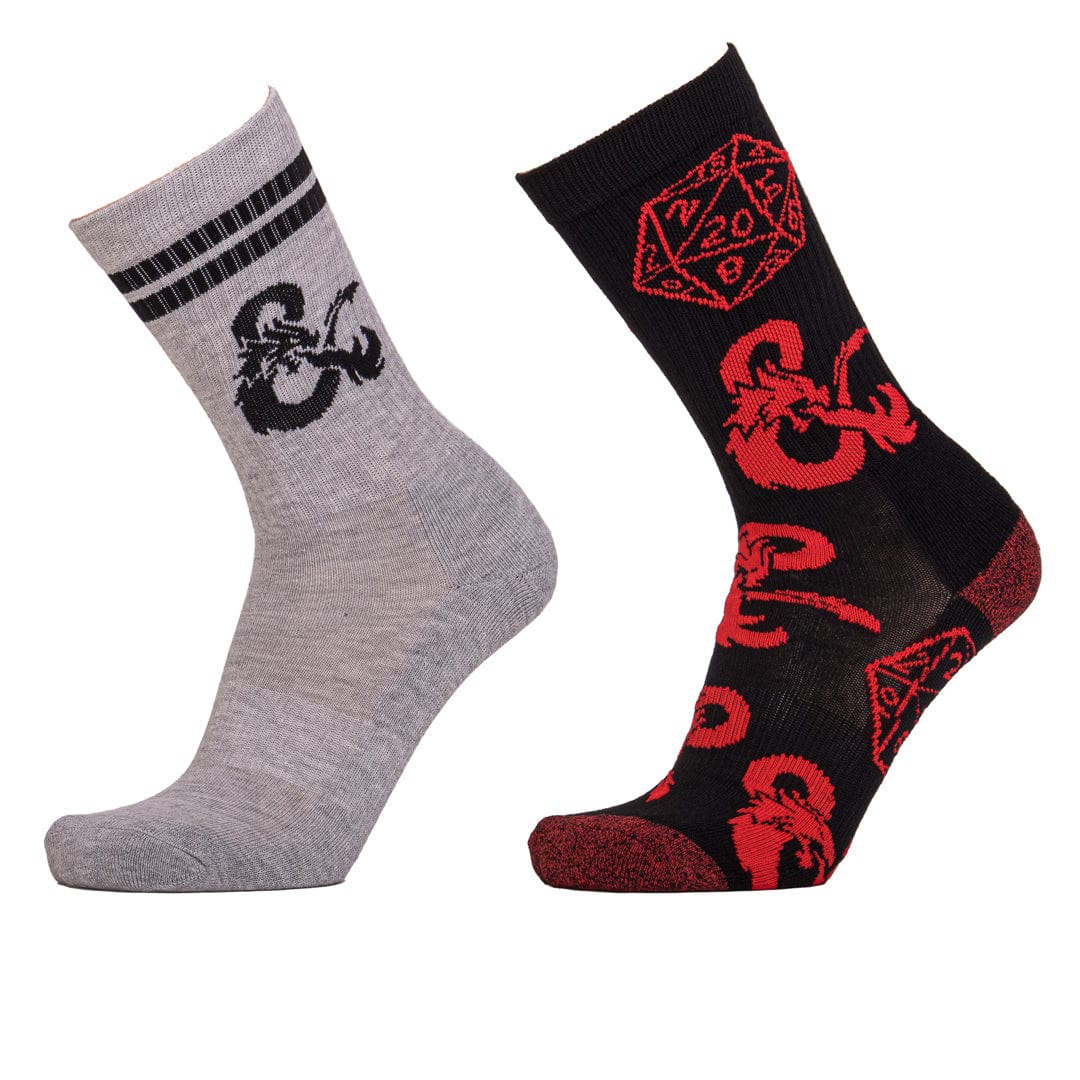 Dungeons & Dragons Athletic 2 Pair Socks Multi