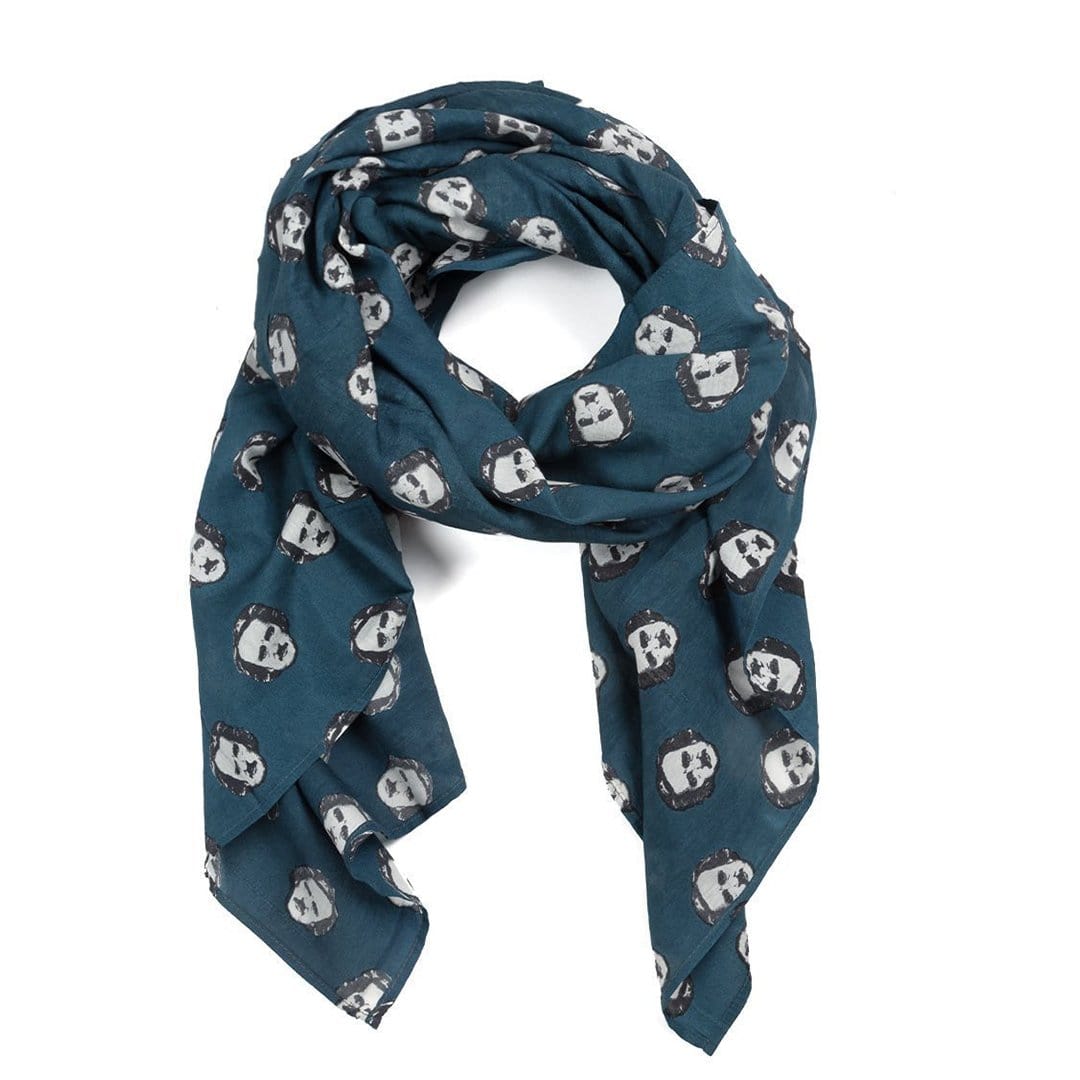 Edgar Allen Poe-Ka Dots Scarf One Size / green