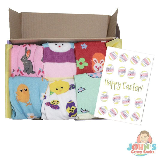 Easter Box of 6 Socks Multi