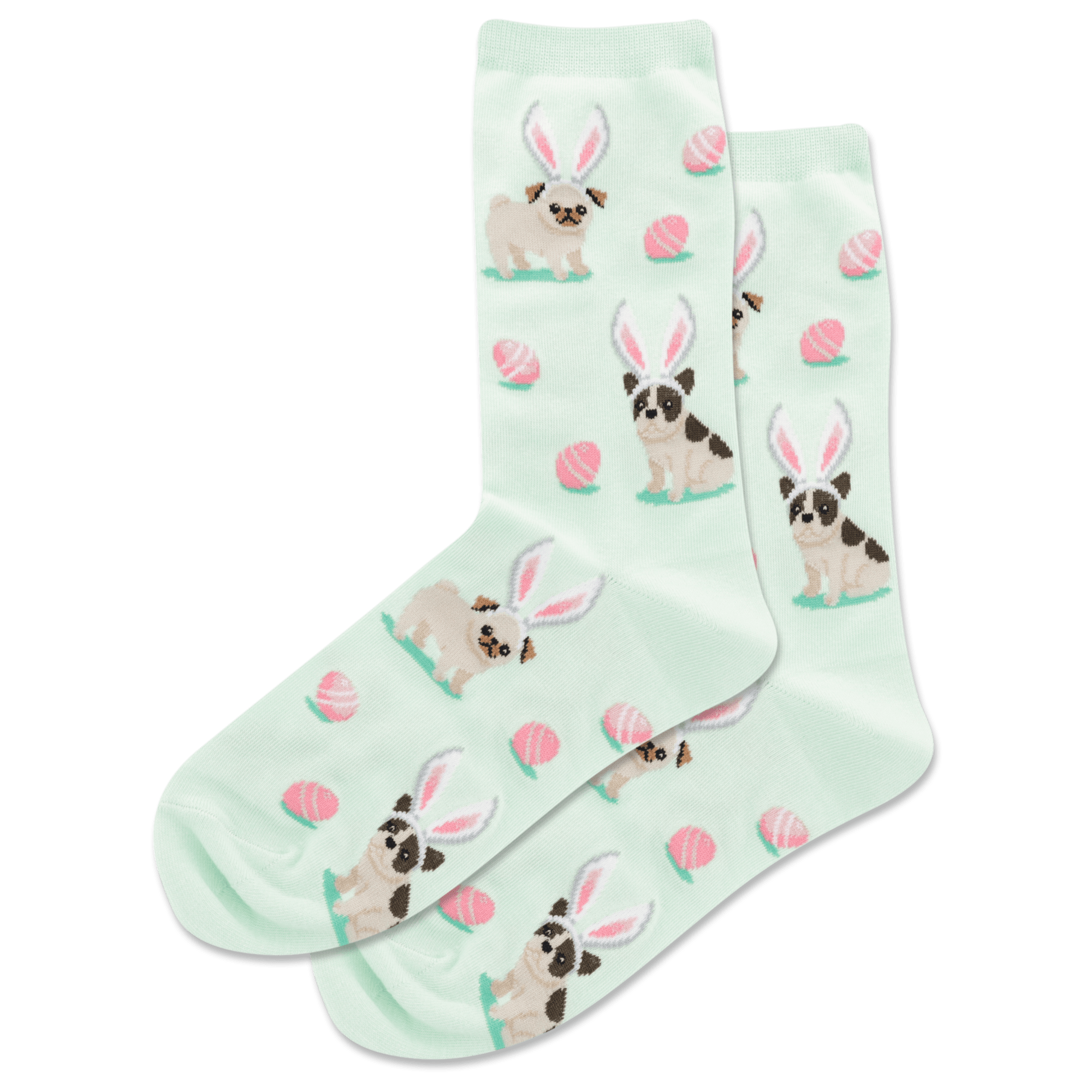 Easter Dogs Women's Crew Sock Mint