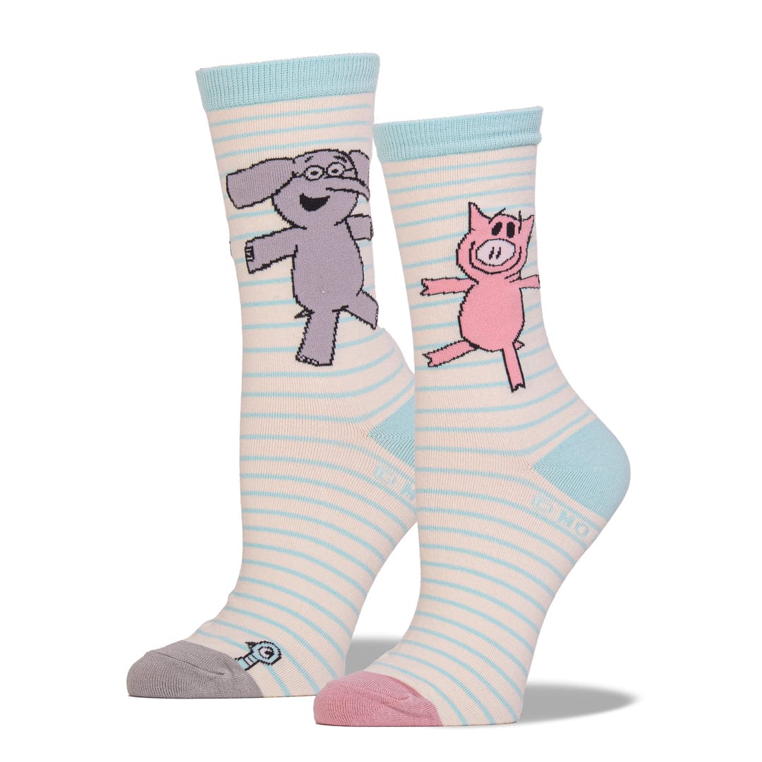 Elephant & Piggie Women's Crew Socks White