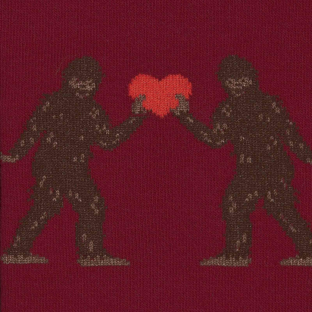 Sasquatch Love Socks Women&#39;s Knee High Sock Red